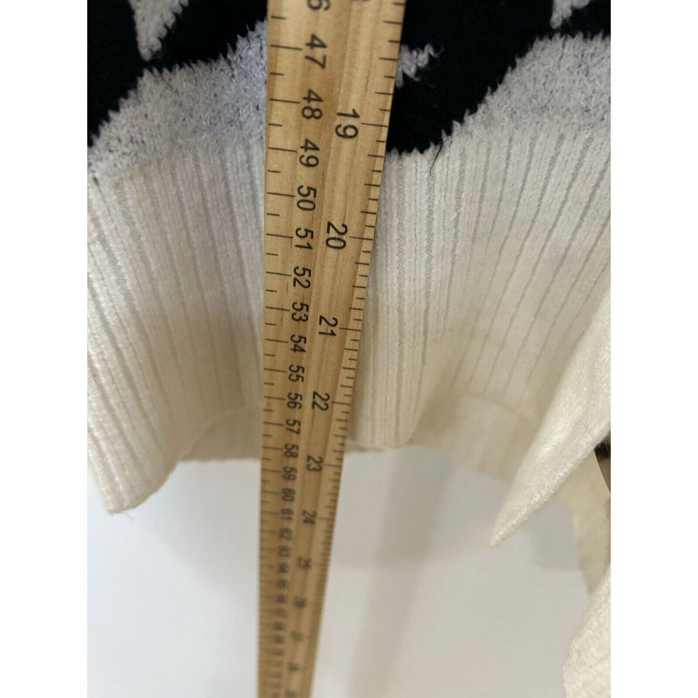 NEW Loft‎ Cardigan Womens  Black White Striped Button Up Slub Cotton - Picture 5 of 7
